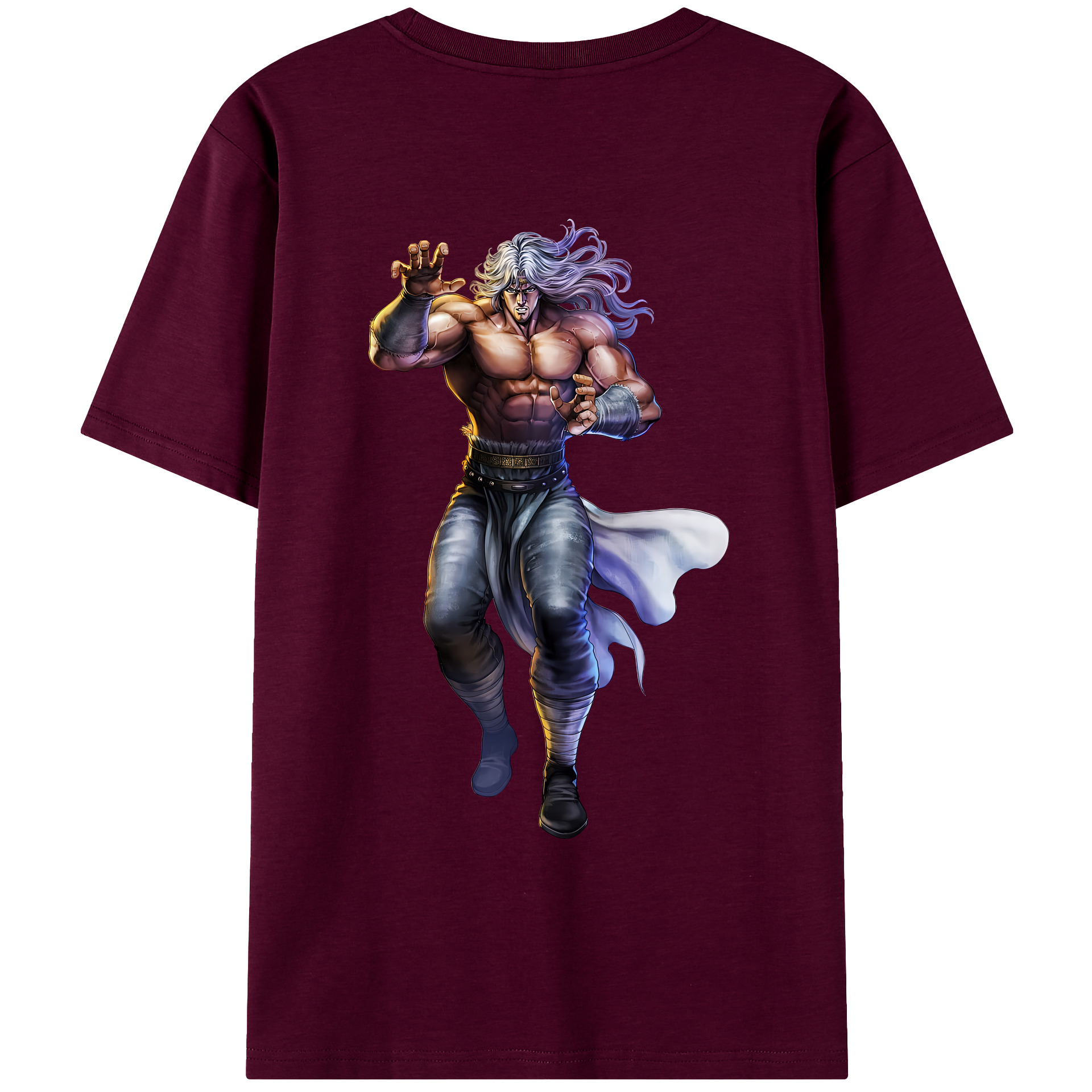 （画像用） 北斗の拳 Fist of the North Star レディース半袖Tシャツ(バックプリント)